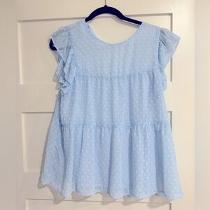 Blue Polka dot shirt